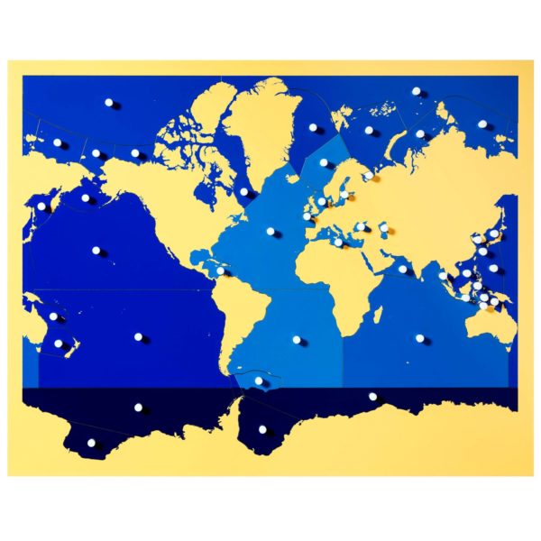 Puzzle Mapa Mares y Oceanos