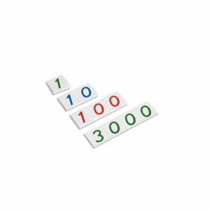 Tarjetas de Números Pequeños 1–3000: Plástico
