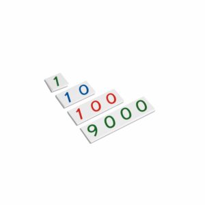 Tarjetas de Números Pequeños 1–9000: Plástico