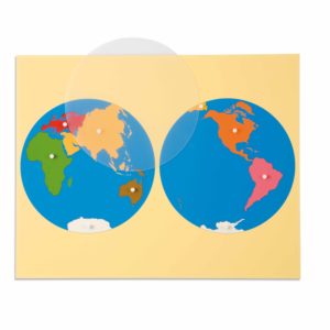 Puzzle Mapa: Partes del Mundo (Vista Asiática)