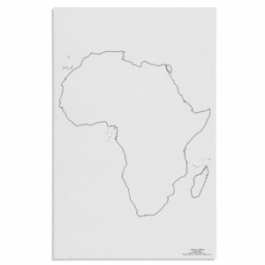 Hojas de Mapas de África: Contorno