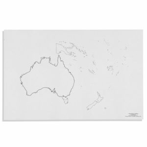 Hojas de Mapas de Australia: Contorno