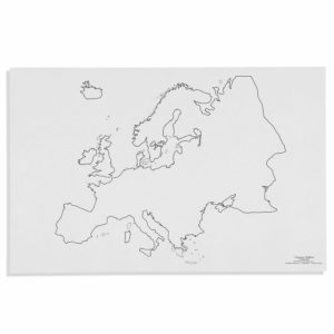 Hojas de Mapas de Europa: Contorno