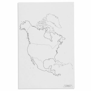 Hojas de Mapas de América del Norte: Político