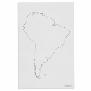 Hojas de Mapas de América del Sur: Contorno