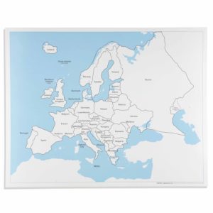 Mapas de Control de Europa: Con Nombres