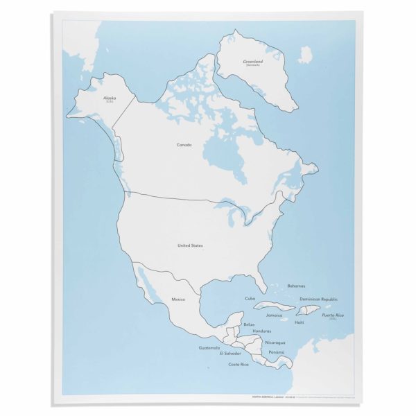 Mapas de Control de América del Norte: Con Nombres