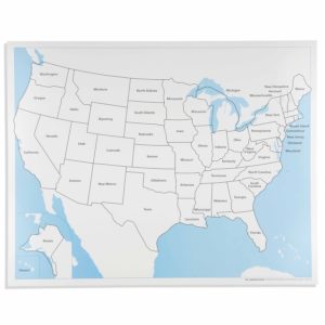 Mapas de Control de Estados Unidos: Con Nombres