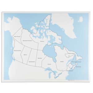 Mapas de Control de Canadá: Con Nombres
